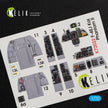 Interior 3D Decals Aircraft McDonnell Douglas F-4EJ Kai Phantom II (for Hasegawa model kit) KeliK K72032 Scale 1:72 Japan