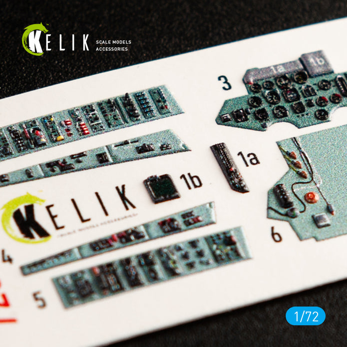 Interior 3D Decals Aircraft SU-27 (for Trumpeter Plastic Model Kit) KeliK K72040 Scale 1:72 Ukraine/USSR
