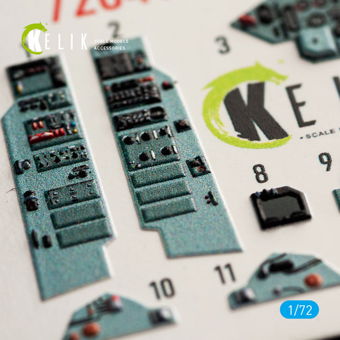 Interior 3D Decals Aircraft SU-27UB (for Trumpeter Plastic Model) KeliK K72041 Scale 1:72 Ukraine/USSR
