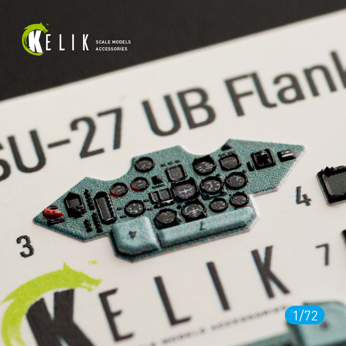 Interior 3D Decals Aircraft SU-27UB (for Trumpeter Plastic Model) KeliK K72041 Scale 1:72 Ukraine/USSR