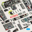 Interior 3D Decals MiG-29 Fulcrum-A 9-12 (for GWH model kit) KeliK K72043 Scale 1:72 Ukraine/USSR