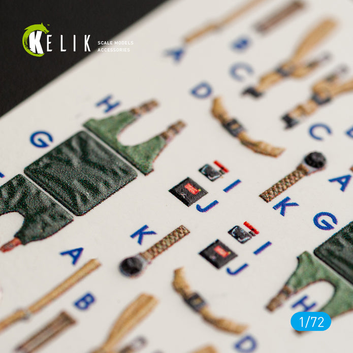 Interior 3D Decals Blackburn Buccaneer S.2C (for Airfix model kit) KeliK K72044 Scale 1:72 United Kingdom