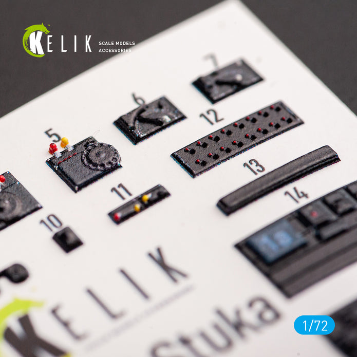 Interior 3D Decals Junkers Ju 87D-3 Stuka (for Special Hobby model kit) Scale 1:72 KeliK K72045 Germany (WW2)