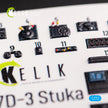 Interior 3D Decals Junkers Ju 87D-3 Stuka (for Special Hobby model kit) Scale 1:72 KeliK K72045 Germany (WW2)