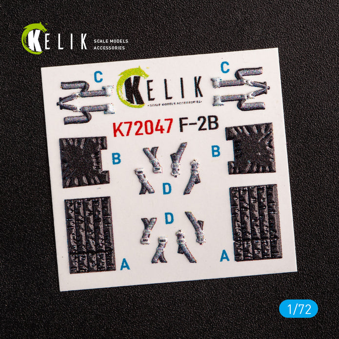 Interior 3D Decals JASDF F-2B Fighter (for FineMolds model kit) KeliK K72047 Scale 1:72 Japan