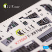 Interior 3D Decals JASDF F-2B Fighter (for FineMolds model kit) KeliK K72047 Scale 1:72 Japan