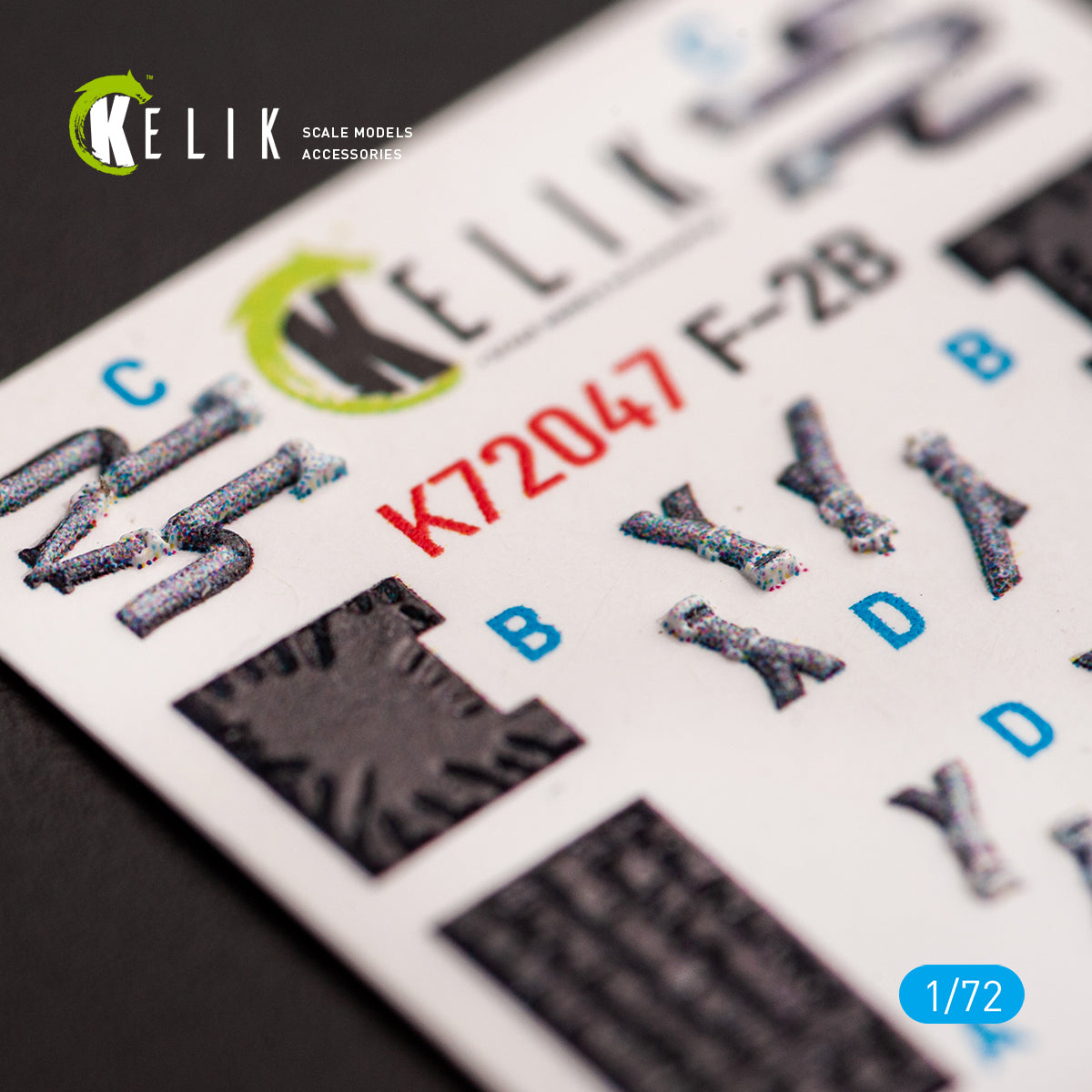 Interior 3D Decals JASDF F-2B Fighter (for FineMolds model kit) KeliK K72047 Scale 1:72 Japan