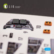 Interior 3D Decals JASDF F-2B Fighter (for FineMolds model kit) KeliK K72047 Scale 1:72 Japan