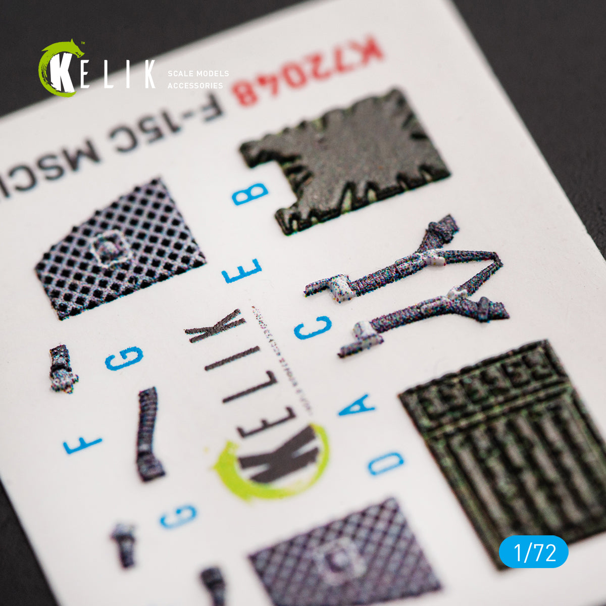 Interior 3D Decals F-15C MSIP II Eagle (for GWH model model kit) KeliK K72048 Scale 1:72 USA