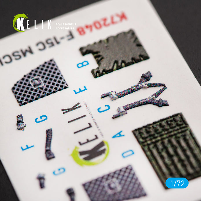 Interior 3D Decals F-15C MSIP II Eagle (for GWH model model kit) KeliK K72048 Scale 1:72 USA