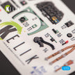 Interior 3D Decals Supermarine Spitfire F.Mk.22 (for Airfix model kit) KeliK K72050 Scale 1:72 United Kingdom (WW2)