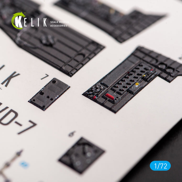 Interior 3D Decals Junkers Ju87D-3N/D-7 (for Fujimi/Hobby 2000 model kit) Scale 1:72 KeliK K72052 Germany (WW2)