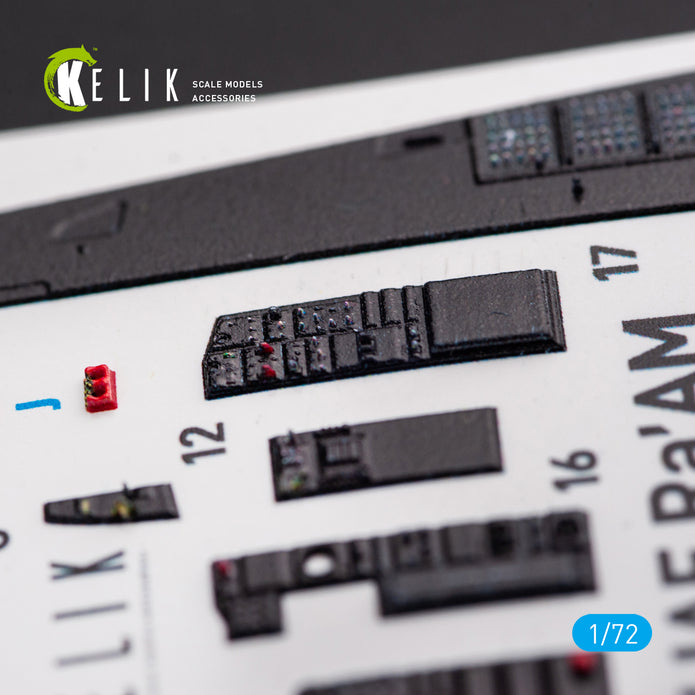 Interior 3D Decals Aircraft F-15I IAF Ra`am (for GWH model kit) KeliK K72054 Scale 1:72 Israel