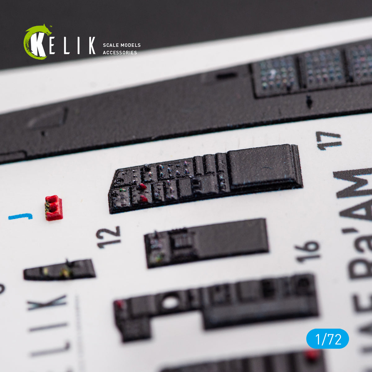 Interior 3D Decals Aircraft F-15I IAF Ra`am (for GWH model kit) KeliK K72054 Scale 1:72 Israel
