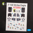 Interior 3D Decals Aircraft F-15E Strike Eagle (for Revell model kit) KeliK K72055 Scale 1:72 USA