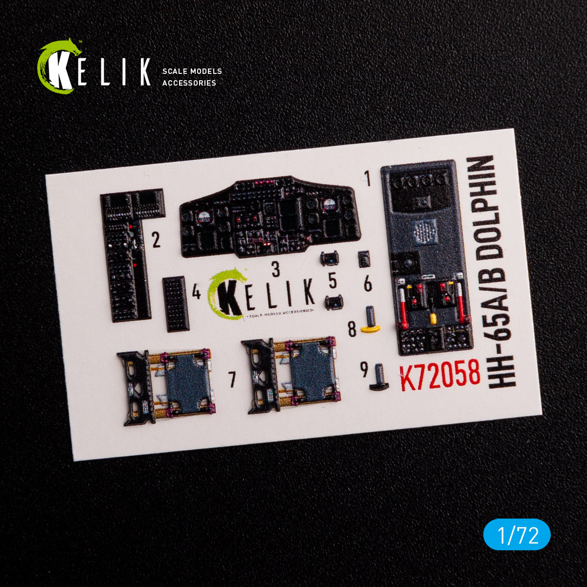 Interior 3D Decals HH-65A/B Dolphin Helicopter (for Dream model kit) Scale 1:72 K72058 European Union