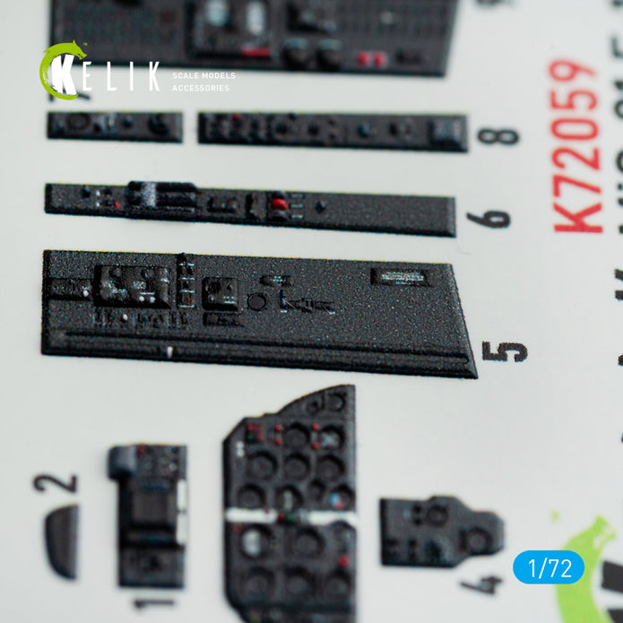 Interior 3D Decals MiG-21 F-13 (for Revell Model Kit) Scale 1:72 KeliK K72059 Ukraine/USSR