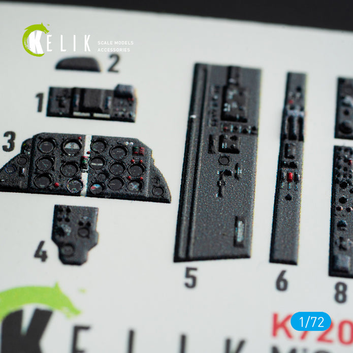 Interior 3D Decals MiG-21 F-13 (for Revell Model Kit) Scale 1:72 KeliK K72059 Ukraine/USSR