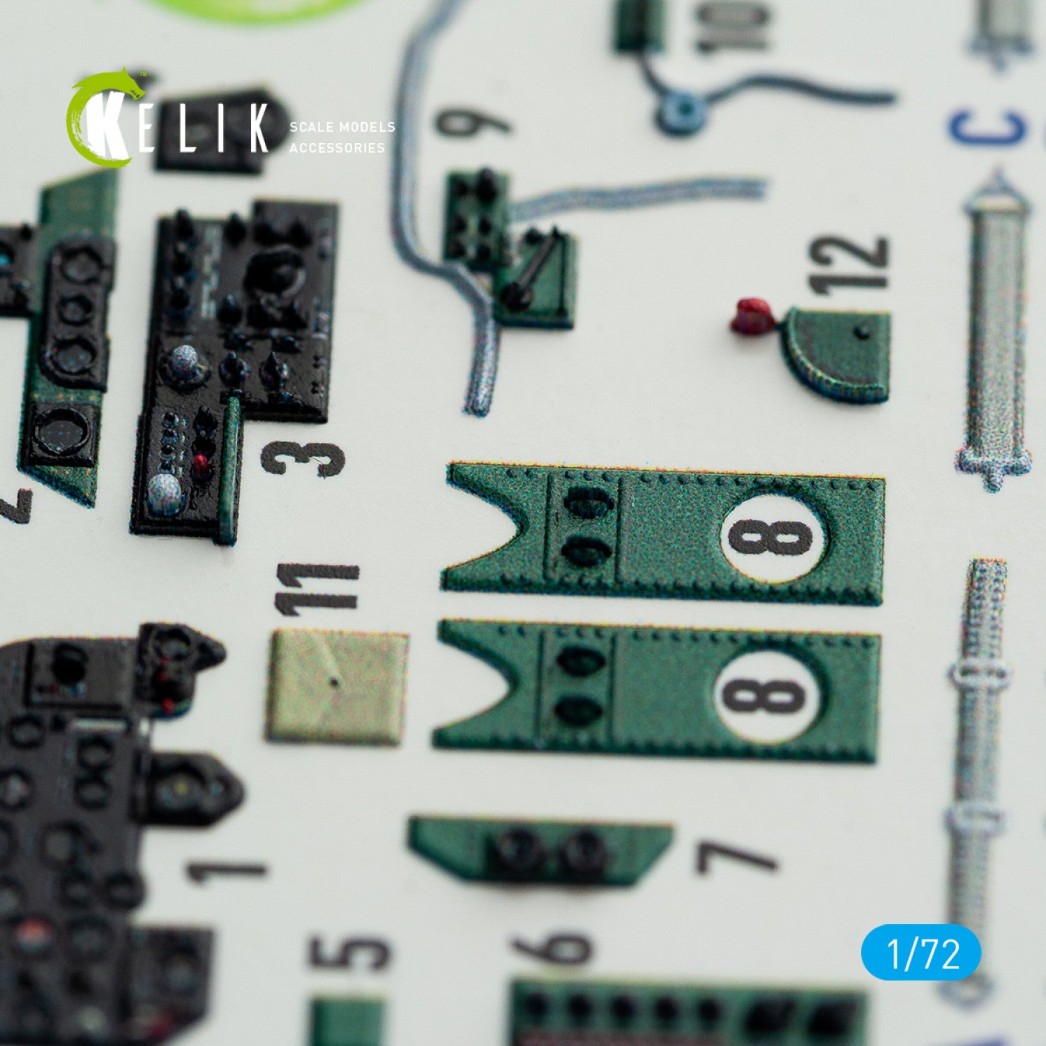 Interior 3D Decals Aichi M6A1 Seiran (for Tamiya Model Kit) Scale 1:72 KeliK K72060 Japan (WW2)