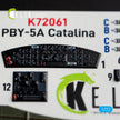 Interior 3D Decals Consolidated PBY-5A Catalina (for Academy Model Kit) Scale 1:72 KeliK K72061 USA (WW2)
