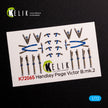 Handley Page Victor B Mk2 Interior 3D Decals (for Airfix Model Kit) Scale 1:72 K72065 United Kingdom