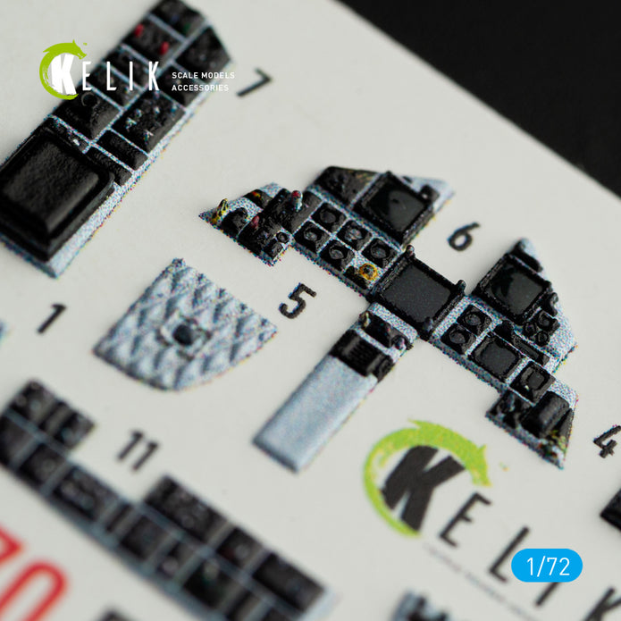 McDonnell Douglas F-15E Strike Eagle Interior 3D Decals (for Hasegawa Model Kit)  Scale 1:72 KeliK K72070 USA