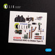 Kawanishi N1K1-Ja Shiden Type 11 Interior 3D Decals (for Tamiya Model Kit) Scale 1:72 KeliK K72075 Japan (WW2)