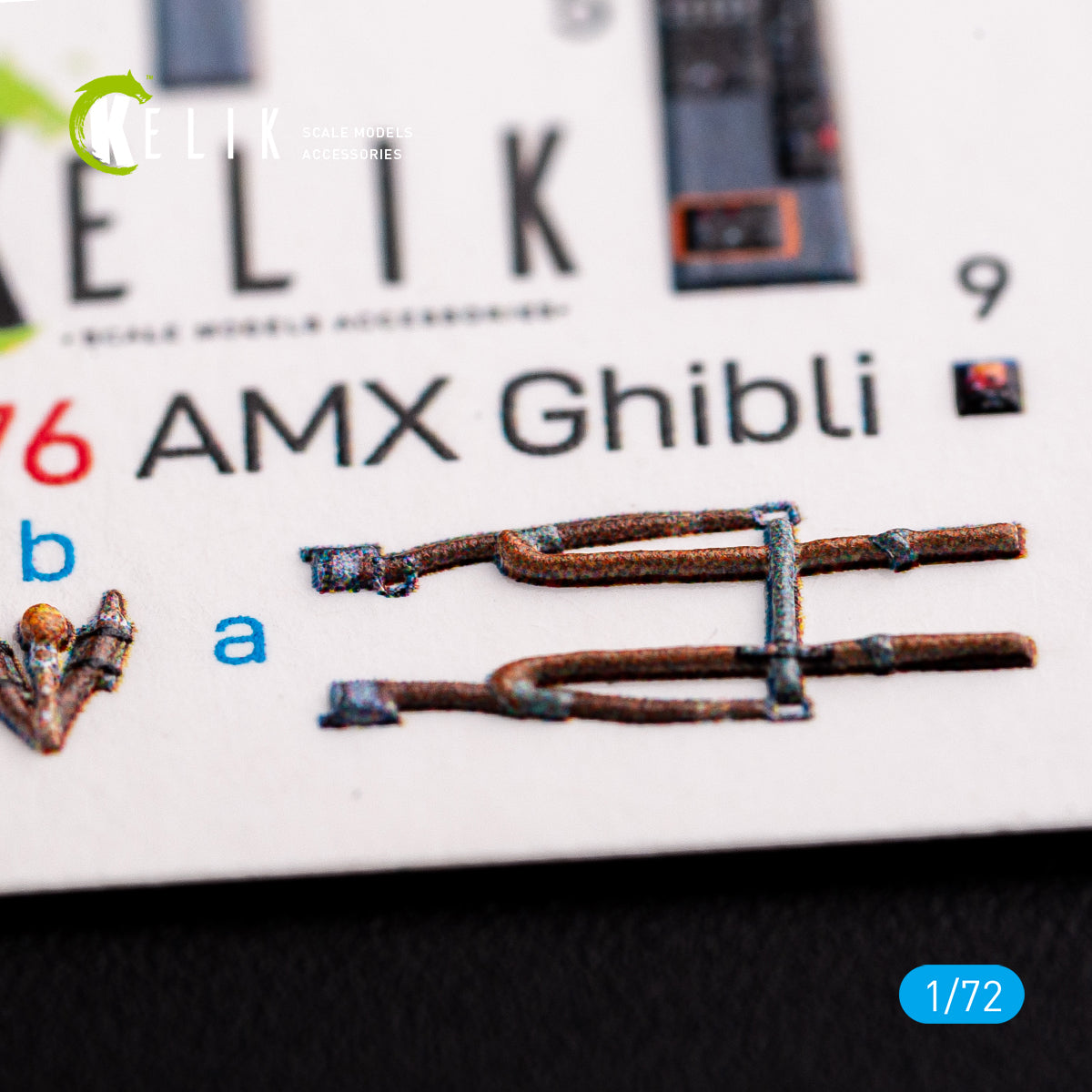 Amx Ghibli Interior 3D Decals (for Italeri Model Kit) Scale 1:72 KeliK K72076 Brazil