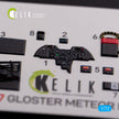 Gloster Meteor F.8 Interior 3D Decals (for Airfix Model Kit) Scale 1:72 KeliK K72077 United Kingdom (WW2)