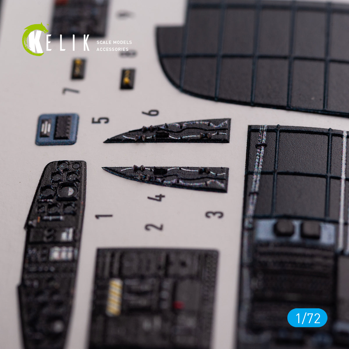 Sikorsky CH-53D Sea Stallion Interior 3D Decals (for Fujimi/Academy Model Kit) 1:72 KeliK K72078 USA