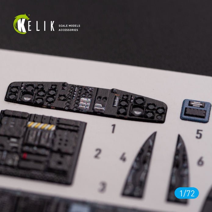 Sikorsky CH-53D Sea Stallion Interior 3D Decals (for Fujimi/Academy Model Kit) 1:72 KeliK K72078 USA