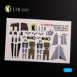 Grumman A-6A Knight Rider Interior 3D Decals (for Fujimi Model Kit) 1:72 KeliK K72080 USA