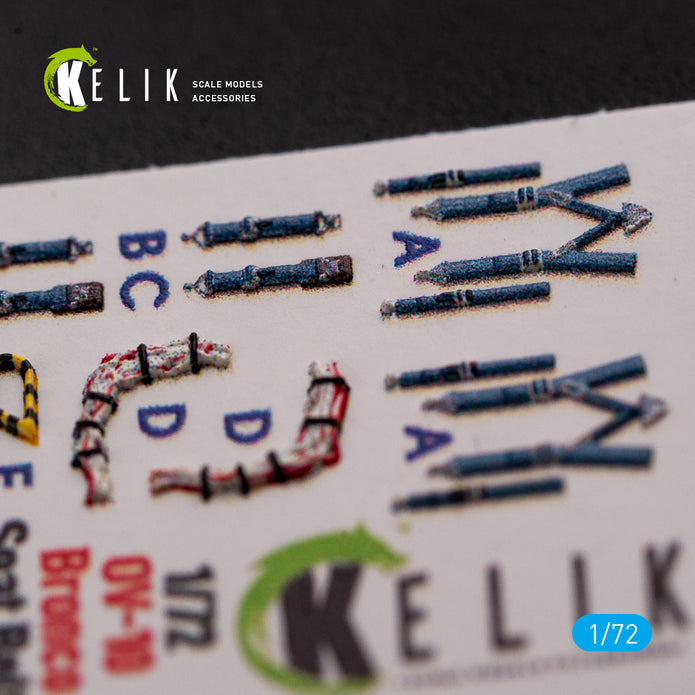 North American OV-10D+ Bronco Interior 3D Decals (for ICM Model Kit) Scale 1:72 KeliK K72081 USA