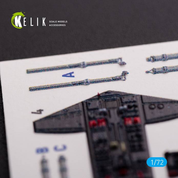 Grumman S-2A Tracker Interior 3D Decals (for Hasegawa Model Kit) Scale 1:72 KeliK K72082 USA
