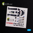 Fw 190 D-9 Interior 3D Decals (for IBG Model Model Kit) Scale 1:72 KeliK K72083 Germany (WW2)