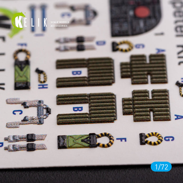 Grumman A-6A Intruder Interior 3D Decals (for Trumpeter Model Kit) Scale 1:72 Model Kit K72086 USA