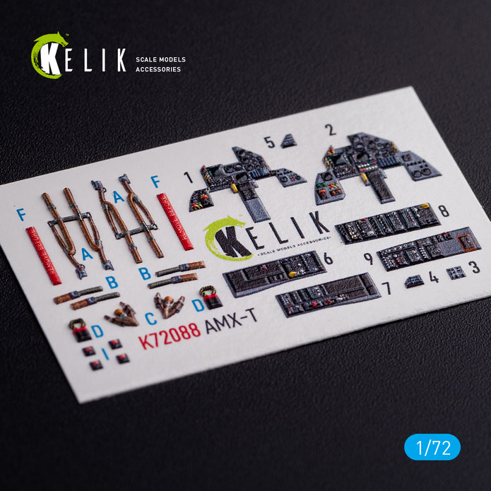 AMX-T Interior 3D Decals (for Italeri Model Kit) Scale 1:72 KeliK K72088 (Italy, Brazil)