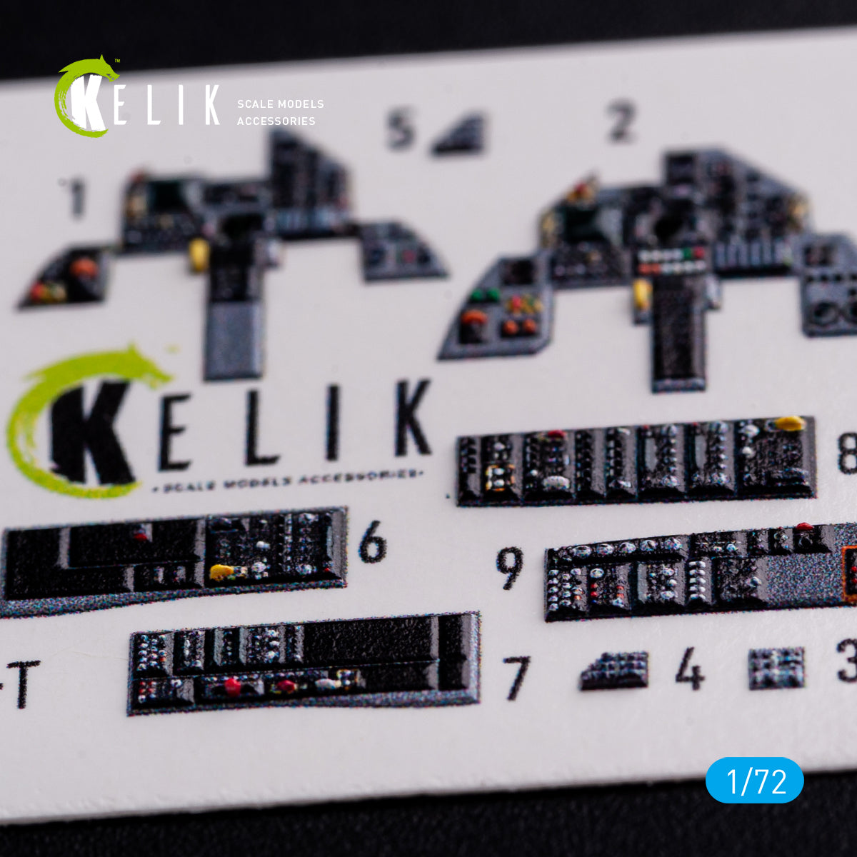 AMX-T Interior 3D Decals (for Italeri Model Kit) Scale 1:72 KeliK K72088 (Italy, Brazil)