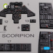 Interior 3D Decals F-89 D/J Scorpion (for Revell Model Kit) Scale 1:72 KeliK 72090 USA