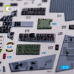 McDonnell Douglas F-15C Interior 3D Decals (for FineMolds Model Kit) Scale 1:72 KeliK K72091 USA
