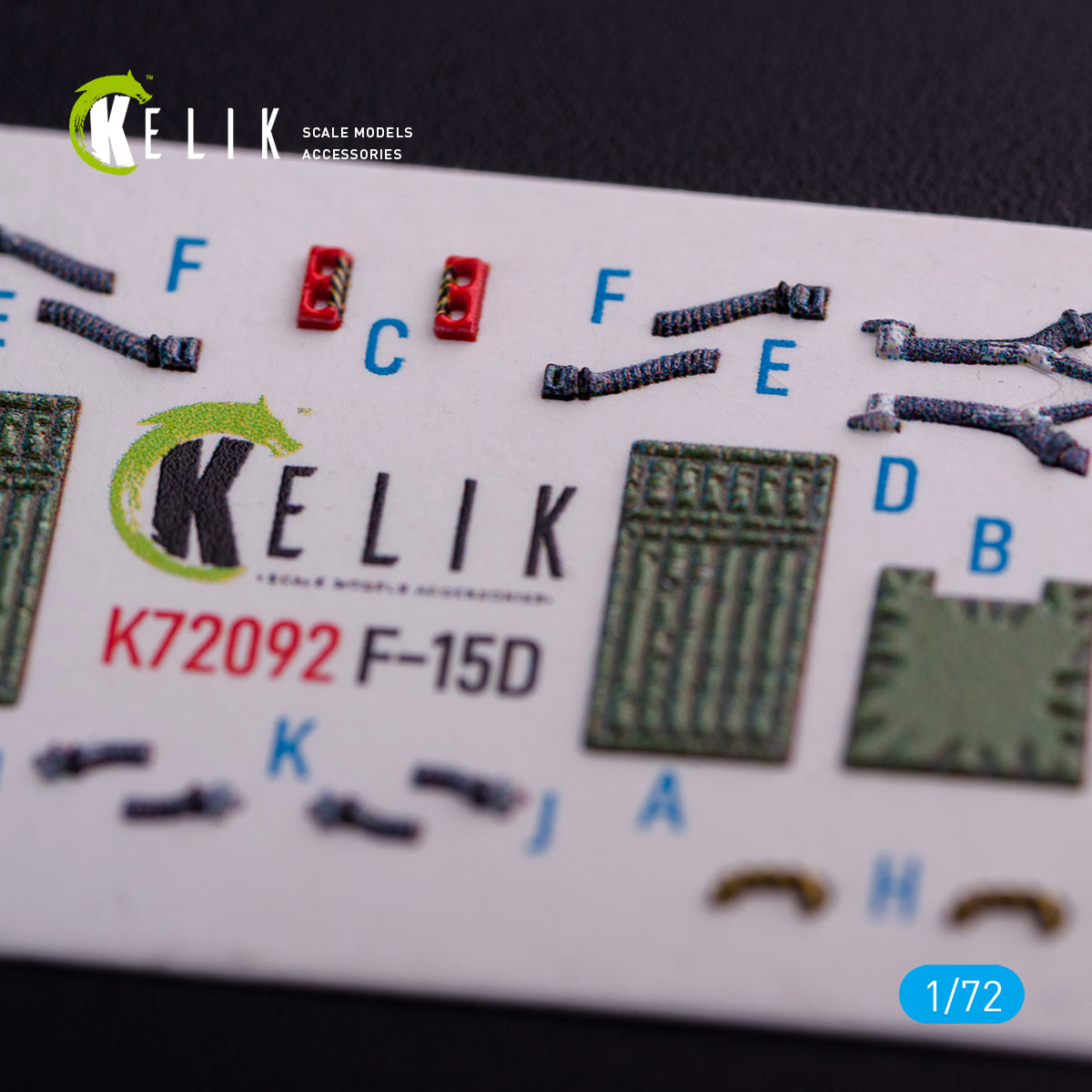 F-15D Interior 3D Decals (for FineMolds Model Kit) Scale 1:72 KeliK K72092 USA