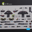 Interior 3D Decals Folland Gnat T.1 (for Airfix Model kit) Scale 1:72 KeliK K72093 United Kingdom