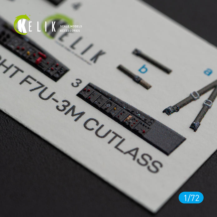 Vought F7U-3M Cutlass Interior 3D Decals (for Fujimi Model kit) Scale 1:72 KeliK K72094 USA