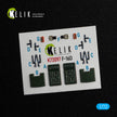 General Dynamics F-16D Interior 3D Decals (for Revell Model kit) Scale 1:72 KeliK K72097 USA