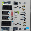 McDonnell Douglas F-15E Aircraft Interior 3D Decals (for GWH Model kit) Scale 1:72 KeliK K72098 USA