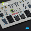 McDonnell Douglas F-15E Aircraft Interior 3D Decals (for GWH Model kit) Scale 1:72 KeliK K72098 USA
