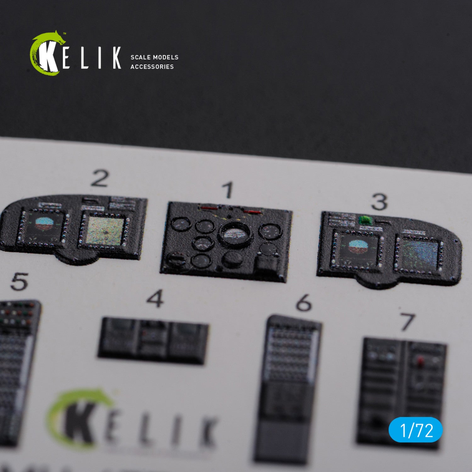 Boeing MH-47E Chinook Interior 3D Decals Helicopter (for Italeri Model kit) Scale 1:72 KeliK K72102 USA