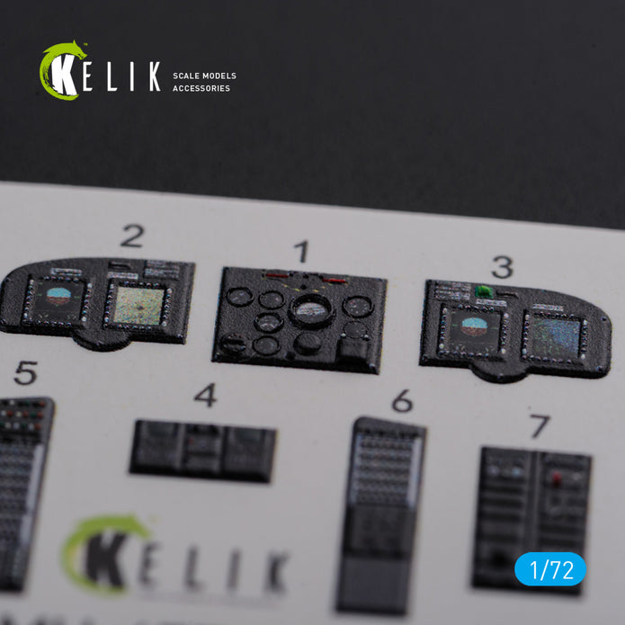 Boeing MH-47E Chinook Interior 3D Decals Helicopter (for Italeri Model kit) Scale 1:72 KeliK K72102 USA