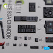 Boeing MH-47E Chinook Interior 3D Decals Helicopter (for Italeri Model kit) Scale 1:72 KeliK K72102 USA