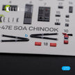 Boeing MH-47E Chinook Interior 3D Decals Helicopter (for Italeri Model kit) Scale 1:72 KeliK K72102 USA